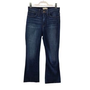 Madewell Cali Demi Boot Jeans Womens 28 Cropped Bootcut Mid Rise Medium Wash